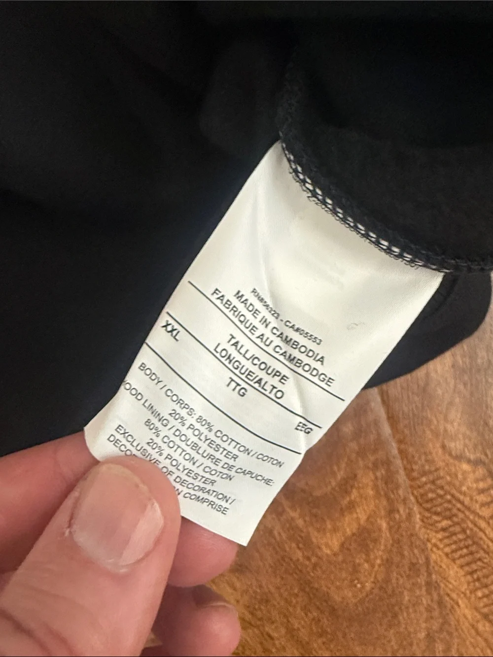 Jordan Black and Gray Full-Zip Hoodie